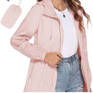 Avoogue Waterproof Lightweight Breathable Raincoat Size Large